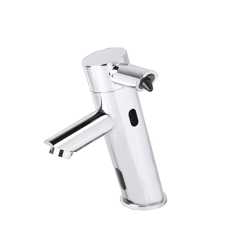 2 in 1 Touchless Bathroom Sink Faucet  with Auto Soap Dispenser