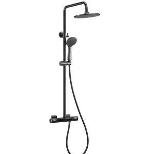 Black matte Thermostatic shower column