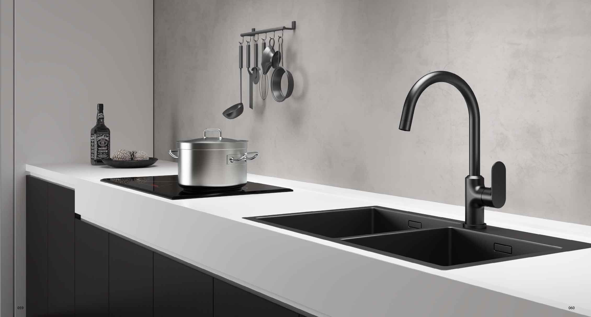 black kitchen faucet